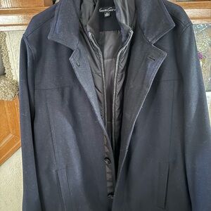 Kenneth Cole Black Trench Coat
